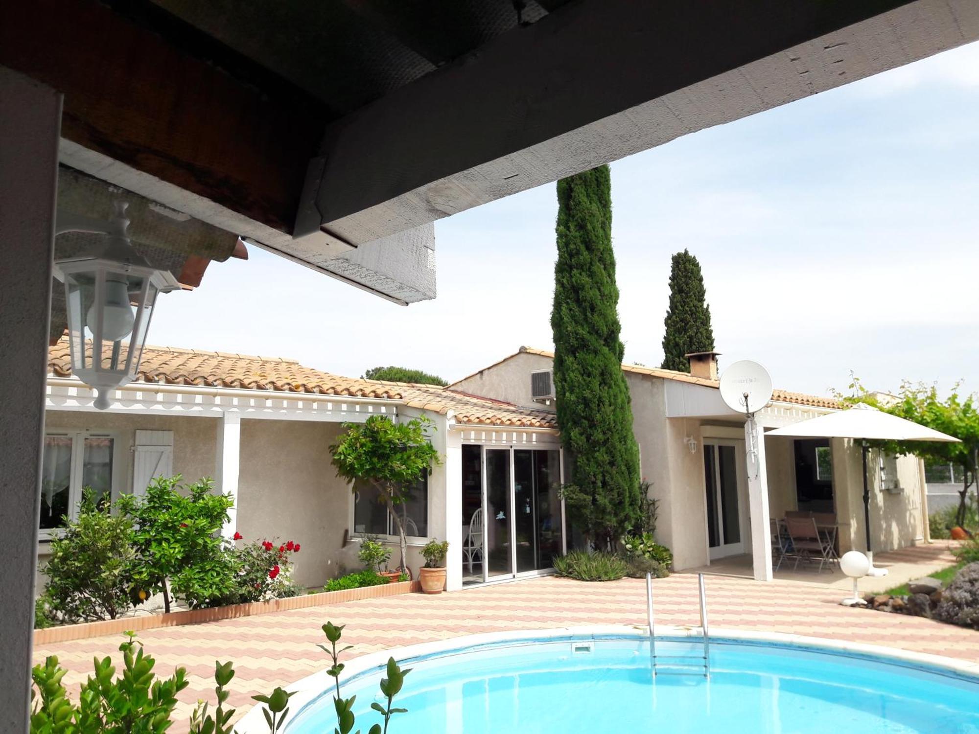Chambre Privee Independante, Piscine Agde Exterior foto